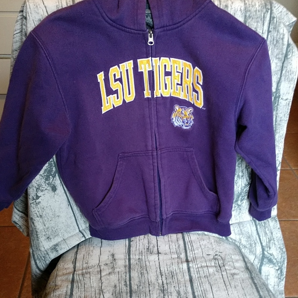 Boys LSU zip up jacket